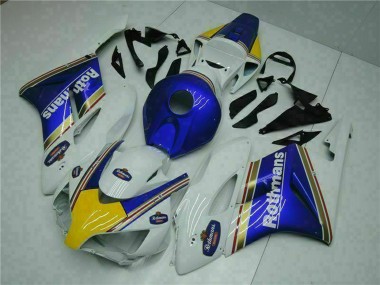 2004-2005 Honda CBR1000RR Motorcycle Fairing - White Blue Yellow Rothmans