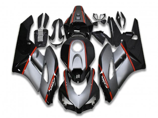 2004-2005 Honda CBR1000RR Motorcycle Fairings - Grey Red Glossy Black