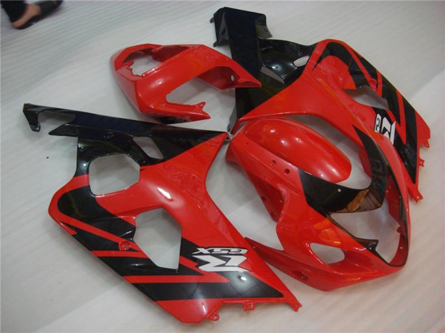 2004-2005 Suzuki GSXR 600/750 Motorcycle Fairings - Red Black