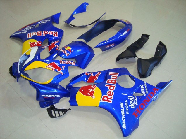2004-2007 Honda CBR600 F4i Motorcycle Fairings - Blue Yellow Red Bull