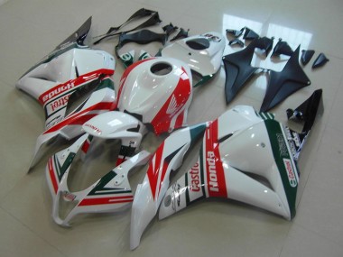 2009-2012 Honda CBR600RR Motorcycle Fairings - White Red Green Castrol