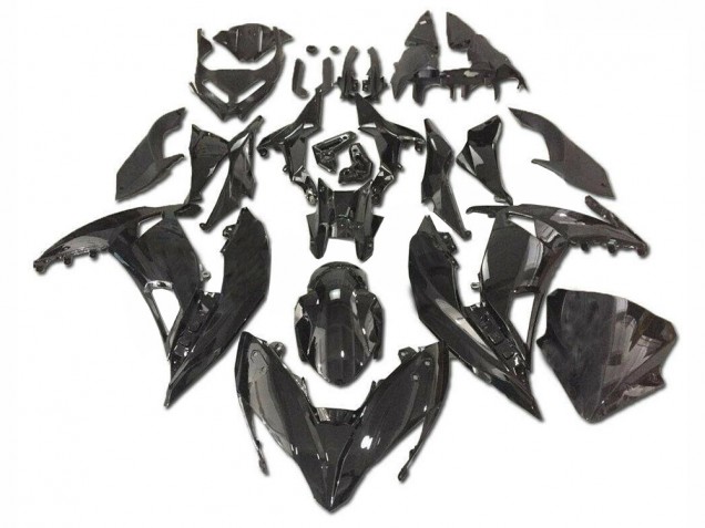 2017-2019 Kawasaki EX650 Motorcycle Fairings - Glossy Black