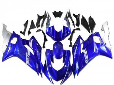 2017-2023 Yamaha YZF R6 Motorcycle Fairings - Blue Silver