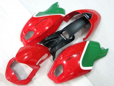 2008-2012 Ducati Monster 696 Motorcycle Fairings - Red White Green