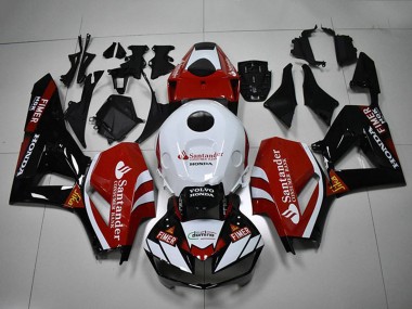 2012-2016 Honda CBR1000RR Motorcycle Fairings - White Red Glossy Black Santander