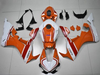 2017-2023 Honda CBR1000RR Motorcycle Fairings - White Orange Red HRC