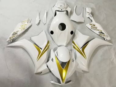 2012-2016 Honda CBR1000RR Motorcycle Fairings - White Gold