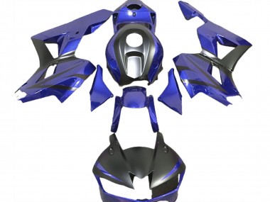 2013-2023 Honda CBR600RR Motorcycle Fairings - Blue Matte Black