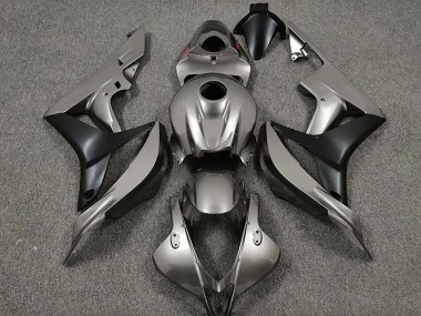 2007-2008 Honda CBR600RR Motorcycle Fairings - Silver Matte Black