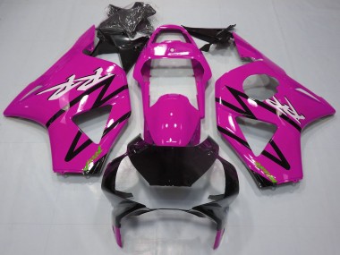 2002-2003 Honda CBR954RR Motorcycle Fairing Kits - Pink Glossy Black