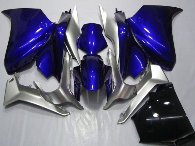 2010-2016 Honda VFR 1200 Motorcycle Fairings - Silver Blue
