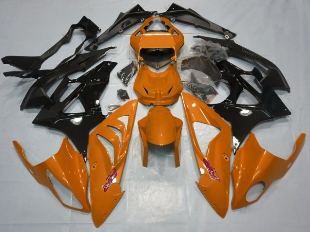 2015-2016 BMW S1000RR Motorcycle Fairings - Orange Glossy Black
