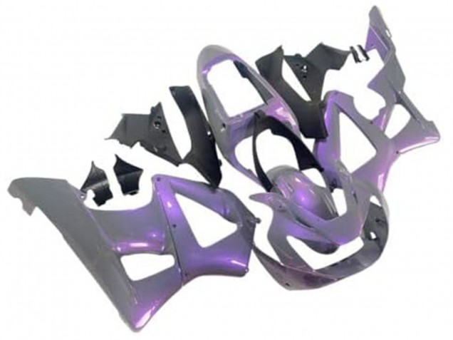 2000-2001 Honda CBR900RR 929 Motorcycle Fairings - Chameleon Grey Dazz Pearl Purple