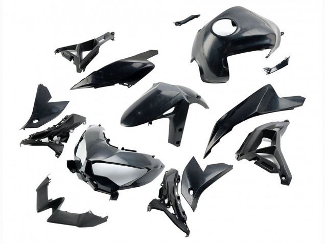 2021-2024 Kawasaki Versys 650 Motorcycle Fairings - Glossy Black
