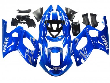 1996-2007 Yamaha YZF600R Thundercat Motorcycle Fairings - Blue White Silver