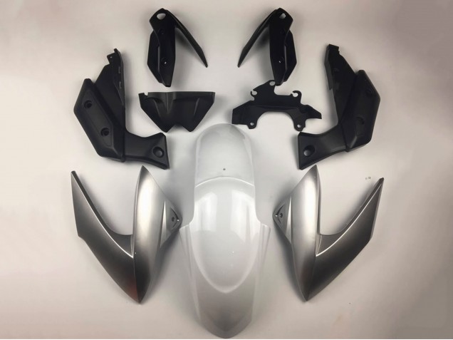2009-2012 Yamaha XJ6 Motorcycle Fairings - White Silver