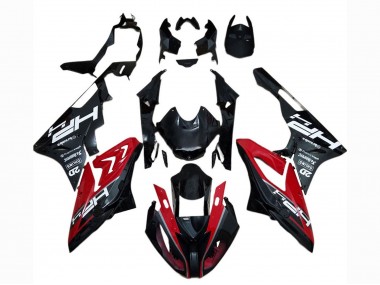 2017-2018 BMW S1000RR Motorcycle Fairing - Red Glossy Black