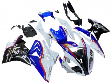 2017-2018 BMW S1000RR Bike Fairings - White Blue Red Glossy Black