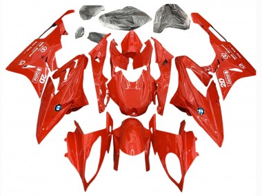 2017-2018 BMW S1000RR Motorcycle Fairings - Red Castrol