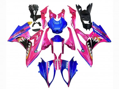 2015-2016 BMW S1000RR Motorcycle Fairings - Pink Blue Shark