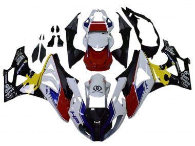2009-2014 BMW S1000RR Motorcycle Fairings - White Red Yellow Black Castrol