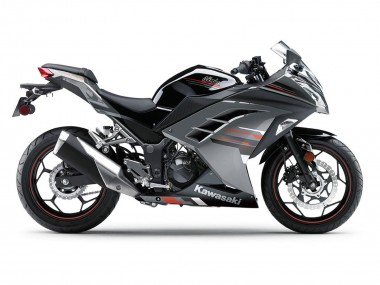 2013-2024 Kawasaki EX300 Motorcycle Fairings - Black Silver Red