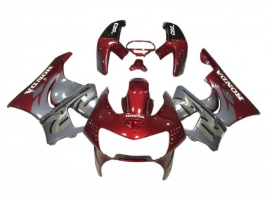 1998-1999 Honda CBR900RR 919 Motorcycle Fairings - Dark Red Grey