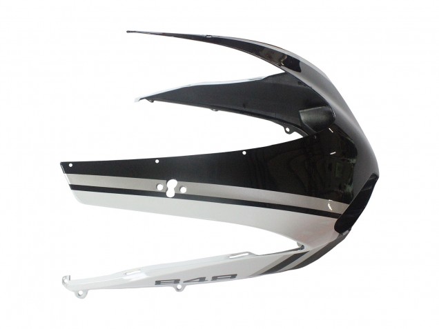 2007-2014 Ducati 848/1098/1198 Motorcycle Fairings - White Glossy Black Corse