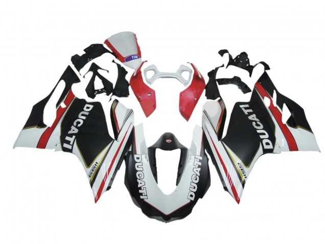 2011-2014 Ducati Panigale 1199 Motorcycle Fairings - White Red Black