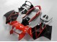 1998-2001 Honda VFR 800 Motorcycle Fairings - Red Glossy Black Stripe