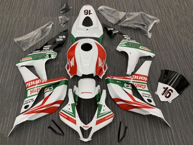 2007-2008 Honda CBR600RR Motorcycle Fairings - White Red Green Glossy Black Castrol 16