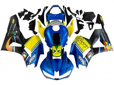 2013-2023 Honda CBR600RR Motorcycle Fairings - Blue Yellow Matte Black Green Monster Shark