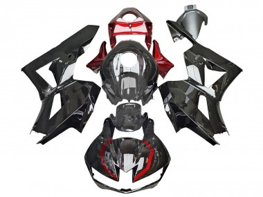 2013-2023 Honda CBR600RR Motorcycle Fairings - Glossy Black Red
