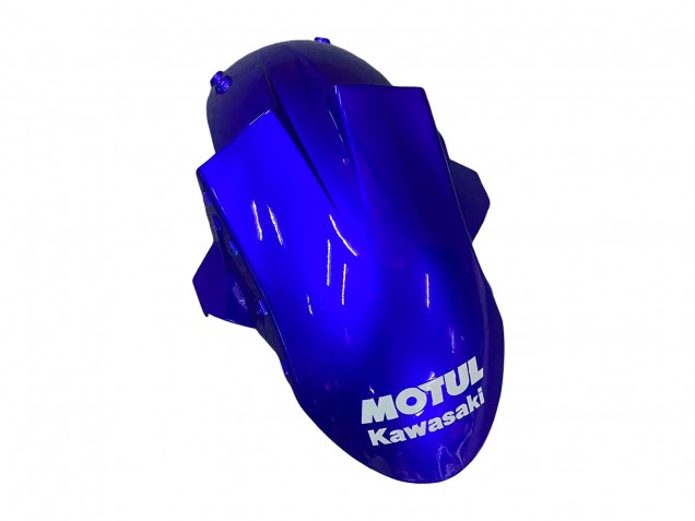 2004-2005 Kawasaki ZX10R Motorcycle Fairings - Glossy Blue White Fiat Motul