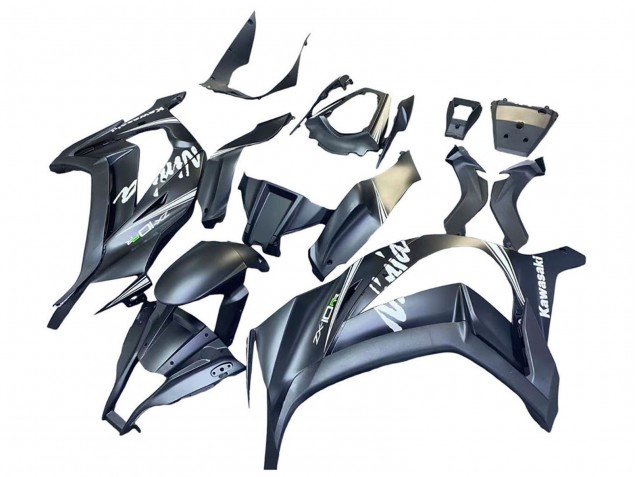 2011-2015 Kawasaki ZX10R Motorcycle Fairings - Matte Grey White Green