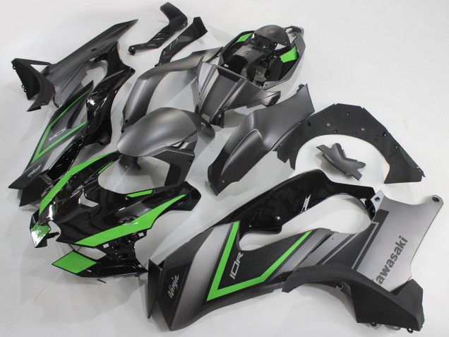 2021-2026 Kawasaki ZX10R Motorcycle Fairings - Grey Green Black