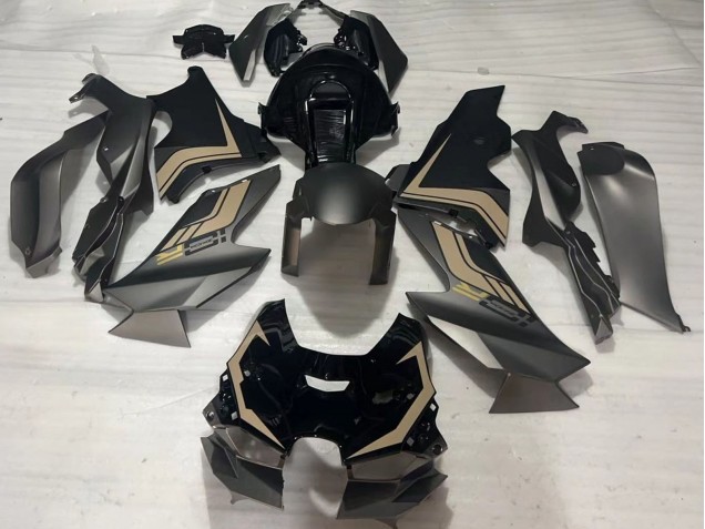 2021-2026 Kawasaki ZX10R Motorcycle Fairings - Matte Black Glossy Black Brown