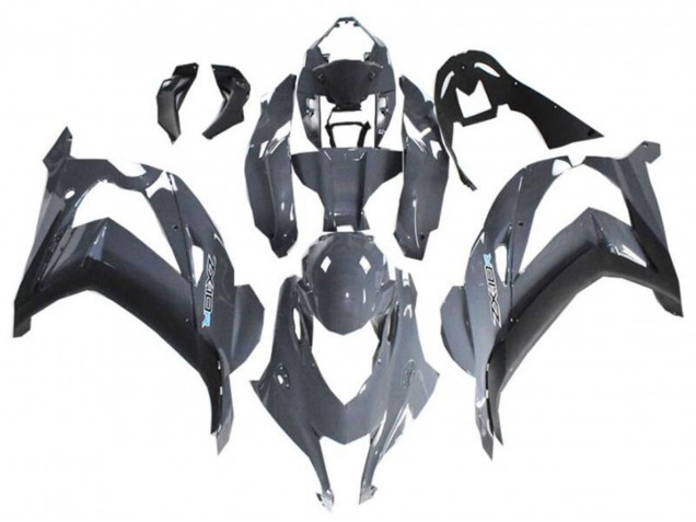 2021-2026 Kawasaki ZX10R Motorcycle Fairings - Grey Black