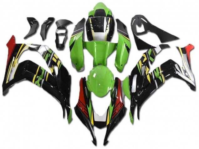 2021-2026 Kawasaki ZX10R Motorcycle Fairings - Green Yellow Red Black