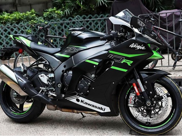 2021-2026 Kawasaki ZX10R Motorcycle Fairings - Black Green White