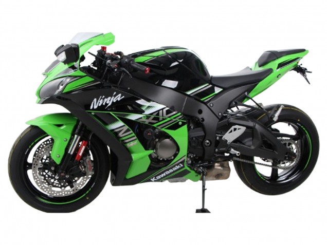 2021-2026 Kawasaki ZX10R Motorcycle Fairings - Green Black Silver