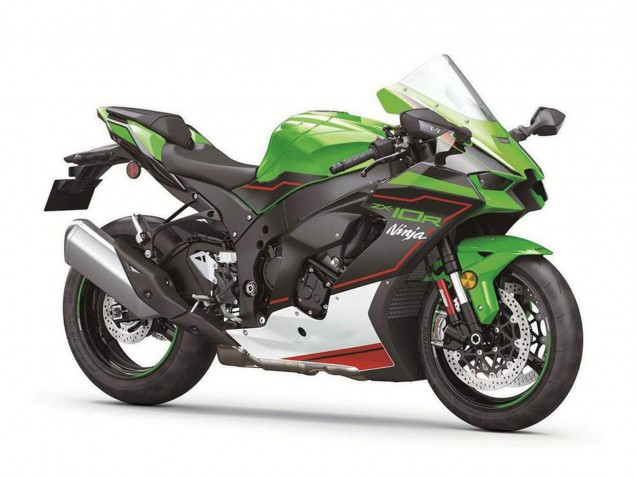 2021-2026 Kawasaki ZX10R Motorcycle Fairings - Green Black White Red Ninja