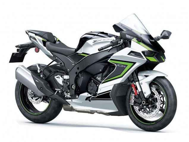 2021-2026 Kawasaki ZX10R Motorcycle Fairings - Silver Grey Green Black