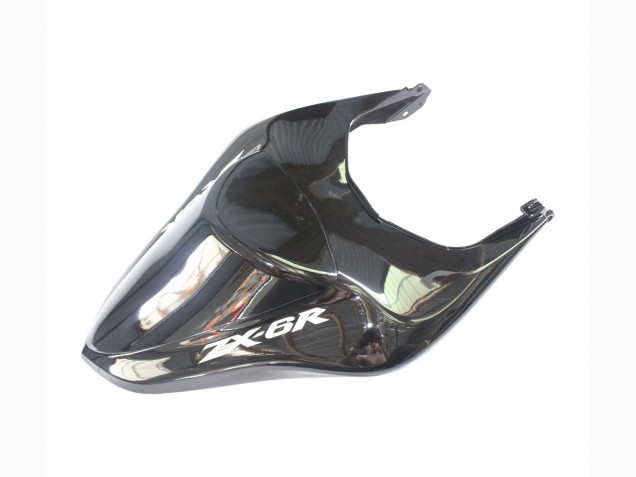 2007-2008 Kawasaki ZX6R Motorcycle Fairings - Black Silver Red Ninja