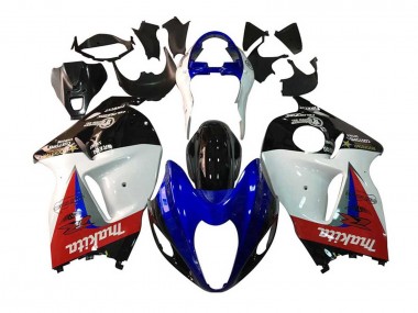 1996-2007 Suzuki GSXR 1300 Hayabusa Motorcycle Fairings - White Blue Red Makita Black