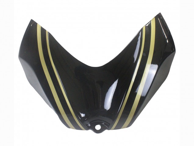 2006-2007 Suzuki GSXR 600 / GSXR 750 Motorcycle Fairings - Glossy Black Gold Stripe
