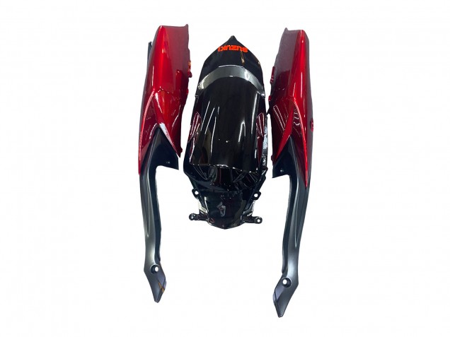 2008-2010 Suzuki GSXR 600 / GSXR 750 Motorcycle Fairing - Red Glossy Black