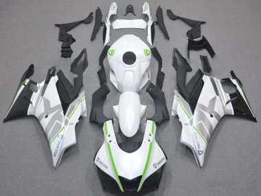 2019-2021 Yamaha YZF R3/R25 Motorcycle Fairings - White Green Silver Black