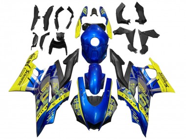 2019-2021 Yamaha YZF R3/R25 Motorcycle Fairings - Yellow Blue Black Motul