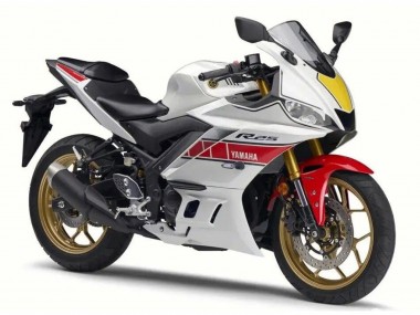 2022-2024 Yamaha YZF R3/R25 Motorcycle Fairing - White Red Black